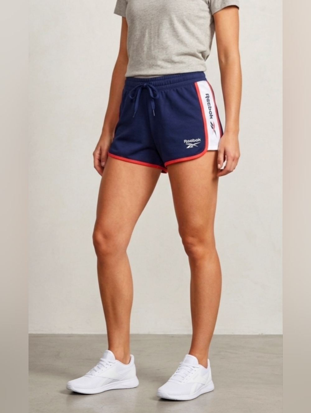 5 For $25✨️Reebok Womens Small-Medium Blue Shorts Athletic Workout Cotton Shorts